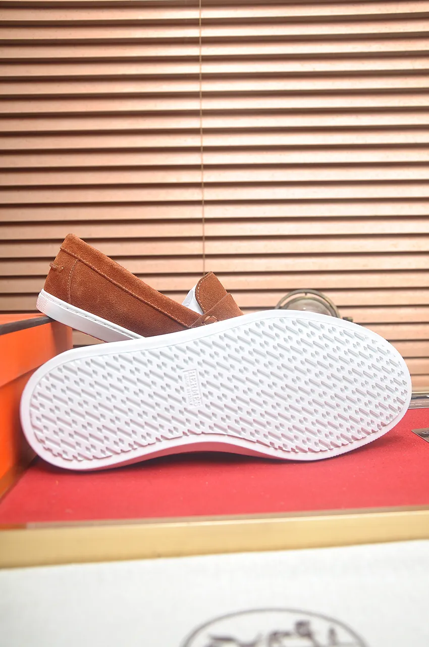 Men's shoes💰540💶[HERMES] (cowhide lining)🍀Italian top luxury🍀He does not pursue novel styles and gorgeous colors, but attracts the favor of successful men with his flawless, elegant and classic style. Formal leather shoes This very comfortable, simple and stable style allows you to easily match any style! The pattern is absolutely 1:1 refined from the original case, and we strive for excellence in materials, imported cowhide + cowhide lining💪💪💪extraordinary texture👍! .Code number: 39-45 (45 customized)